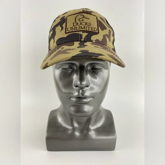 Bundle of 2, Ducks Unlimited Mesh Back Trucker Caps, Adjustable Snap Back - Picture 11 of 16